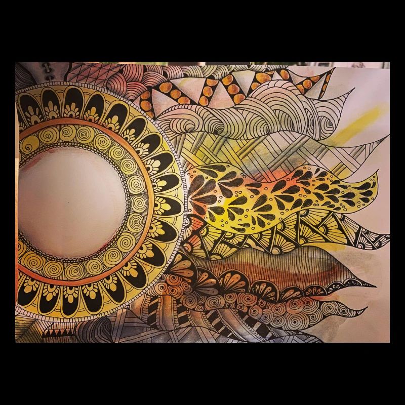 Abstrakte Sonne