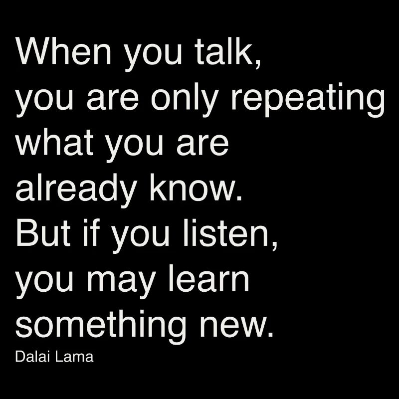 When you speak
