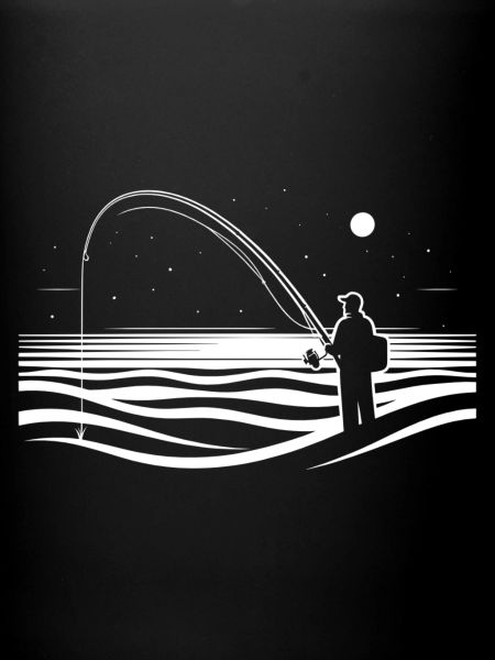 Pêcheur sur la plage