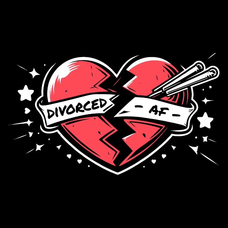 Zerbrochenes Herz - Divorced AF - Geschieden