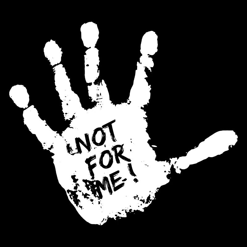 Black Modern Handprint