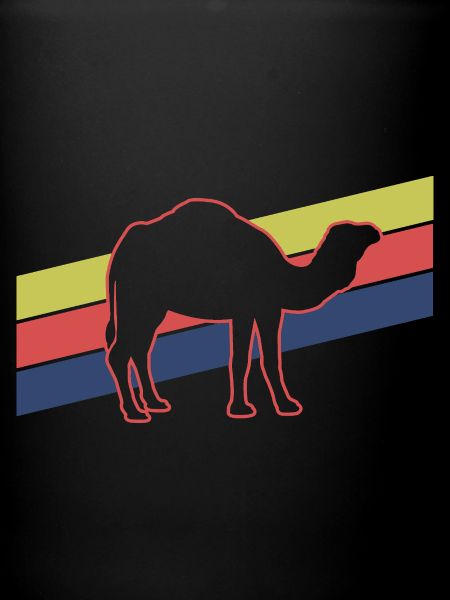 Kamel Silhouette Retro Style