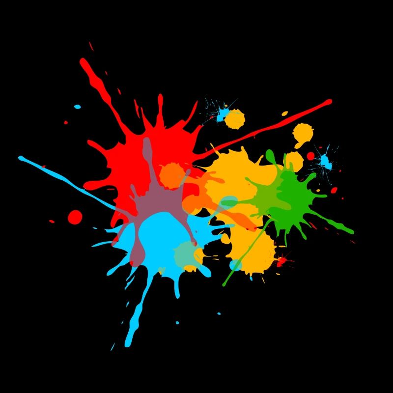 Farbspritzer, Farbkleckse, Farbe, color, bunt, fun