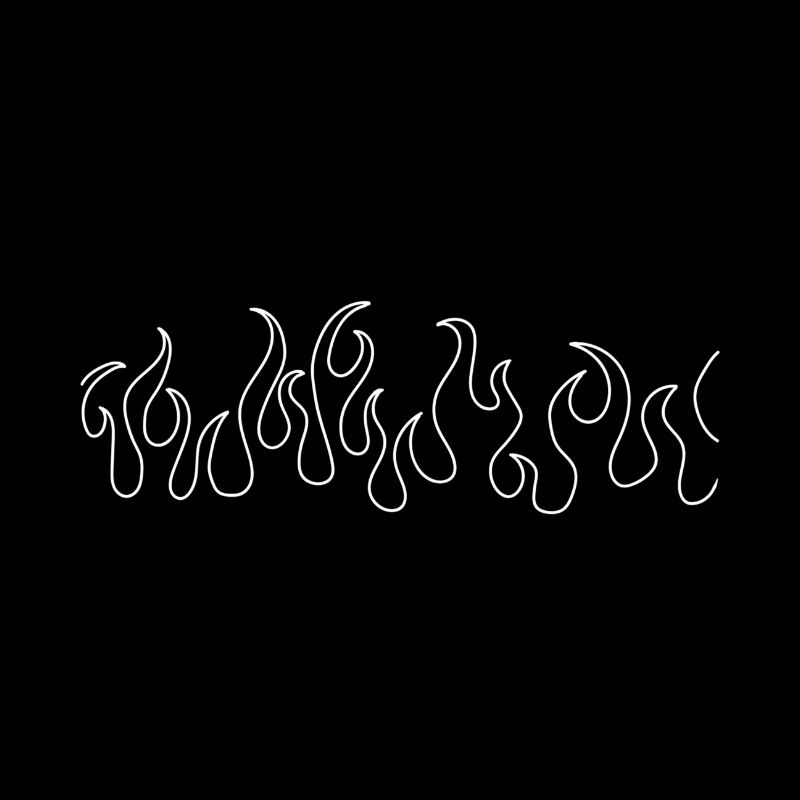 flames blanc white