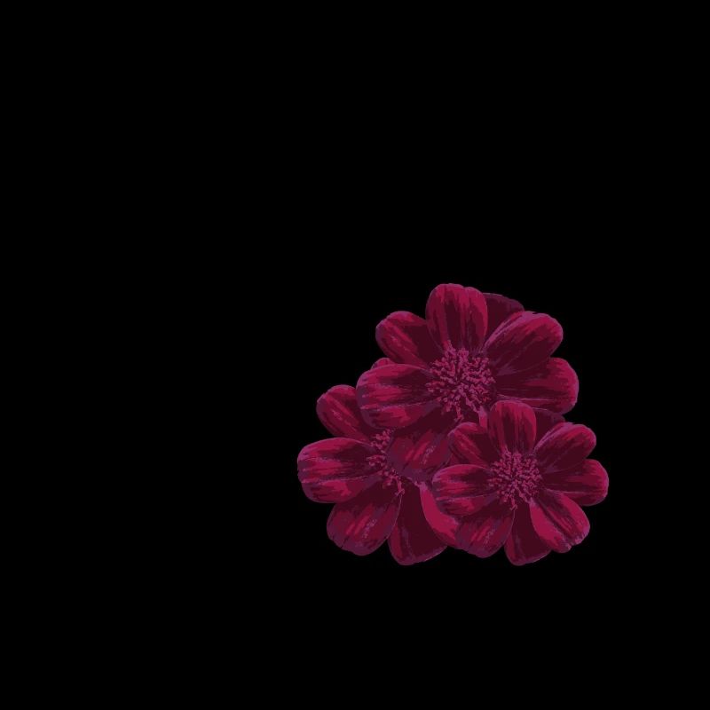 letter A flowered