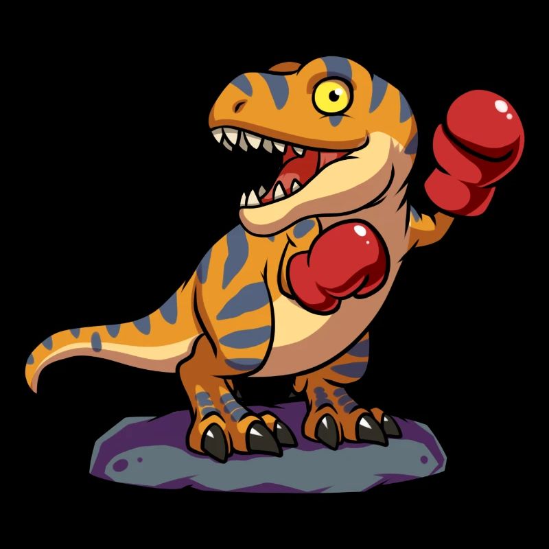 Cool Boxer T-Rex Dinosaur