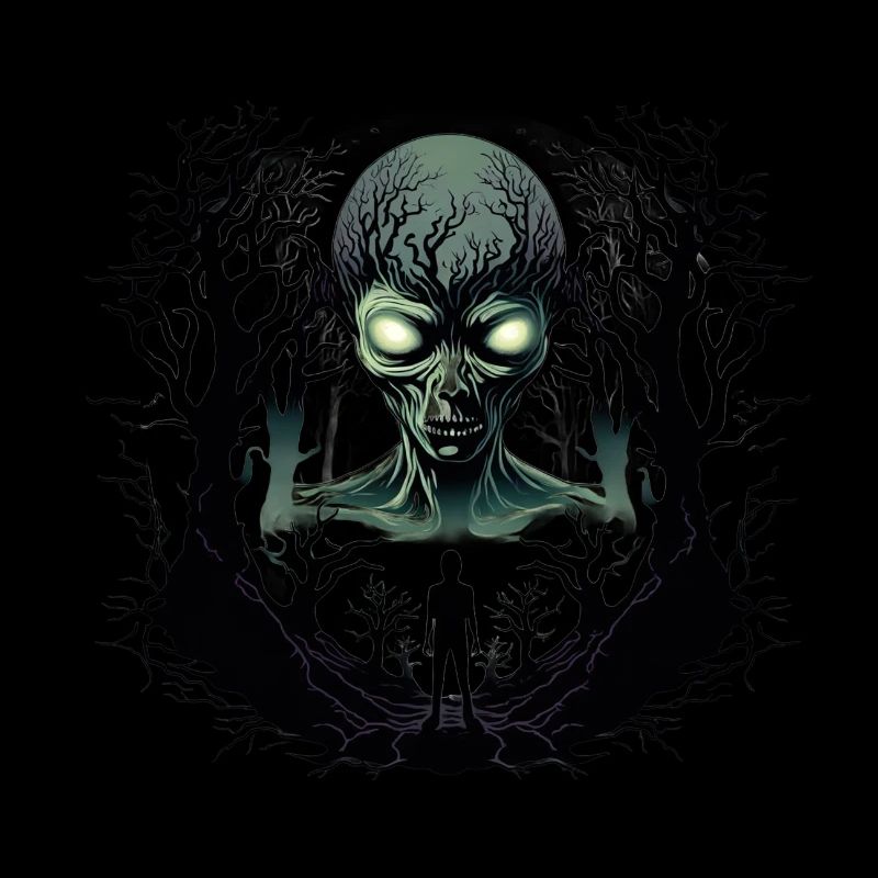 Step Into A Moonlit Forest Enigma In Sinister Glow