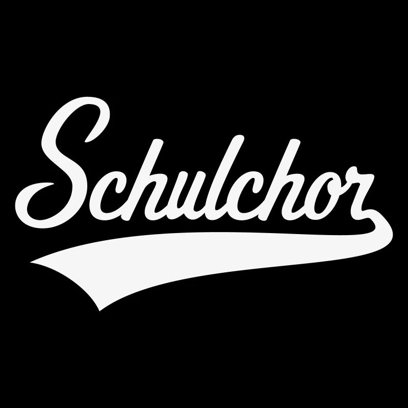 Schulchor (Chor / Musik / Schriftzug / White)
