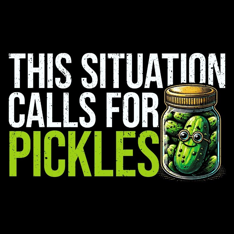 Cette situation nécessite des cornichons - Cadeau de concombre