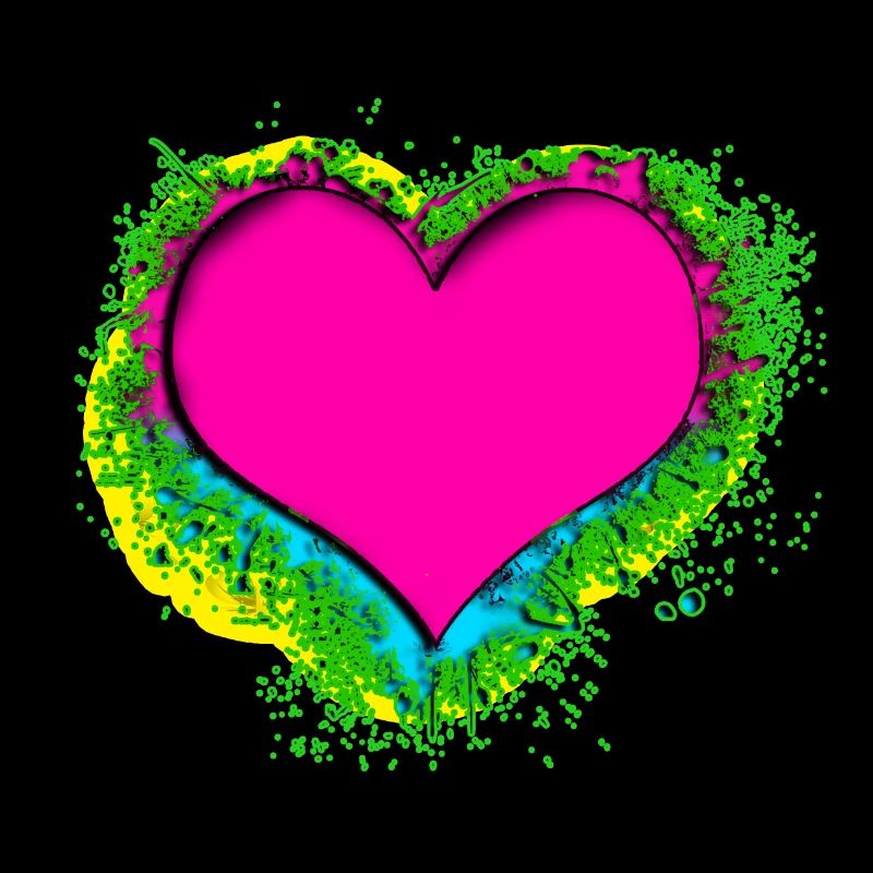 coeur coloré