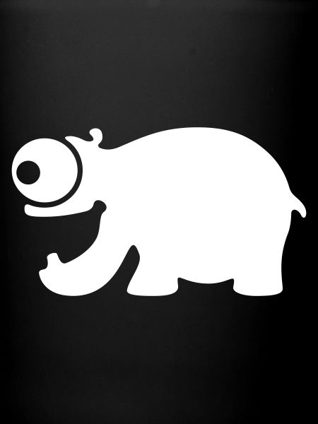 Funny hippo