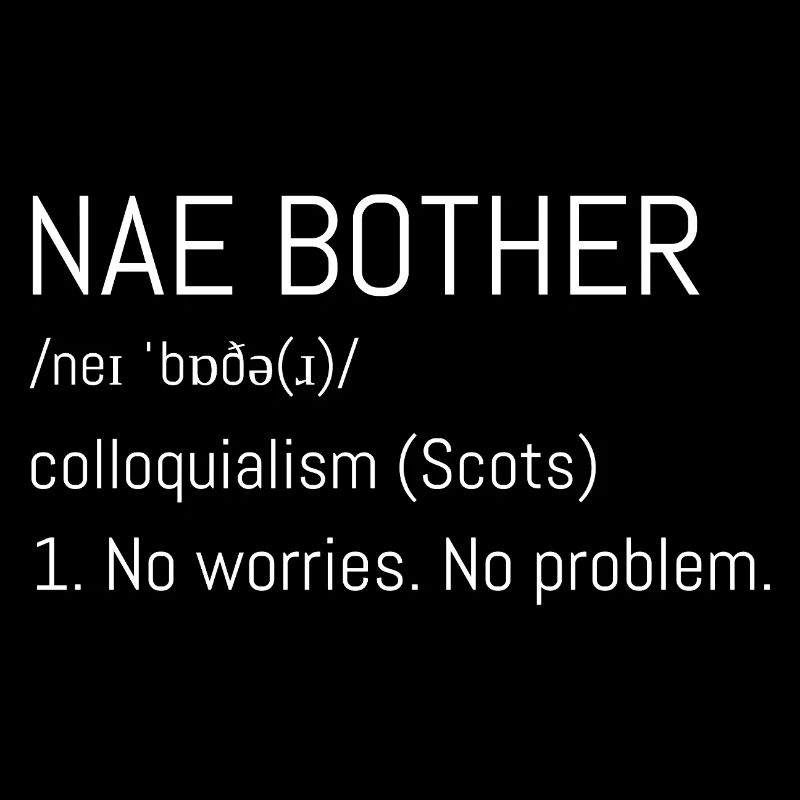 Typographie de Nae Bother