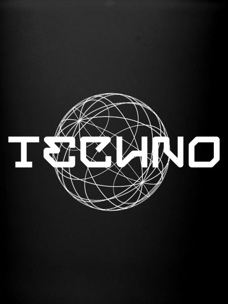 Techno-Logo-Design mit Globus
