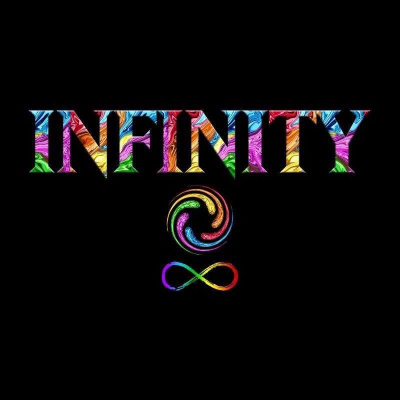 Infinity Wirbel Regenbogen Unendlichkeit Steine