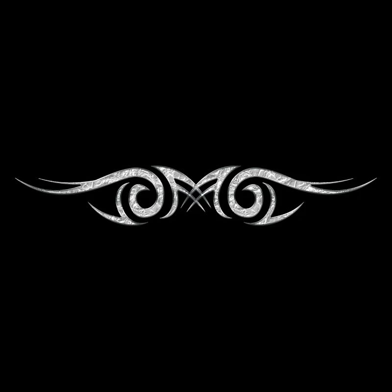 tribal tattoo - Eulen Auge silver