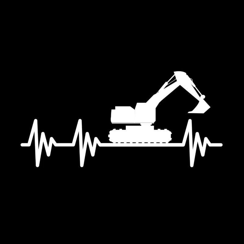 Bagger Bauarbeiter Baggerfahrer Baumaschine Job