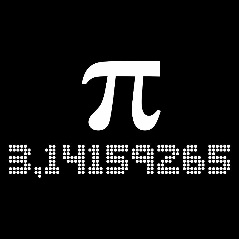 pi mathematical constant design