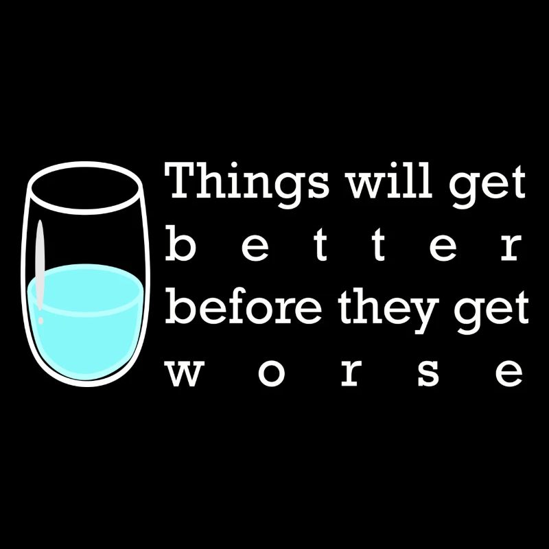Pessimist glass half empty