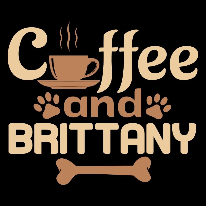 coffe and Brittany pet lover
