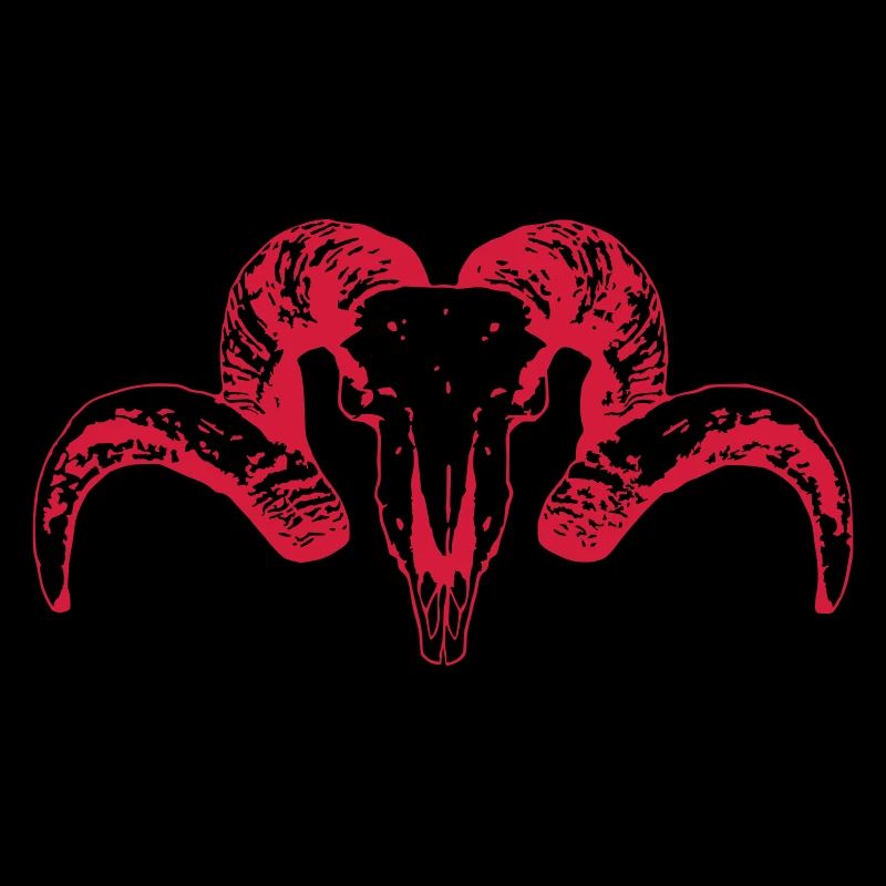 Ziege Schwarzer Schädel 5