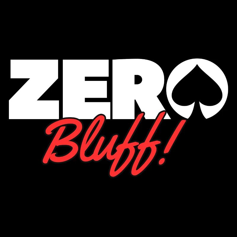 POKER- Zero bluff Blanc
