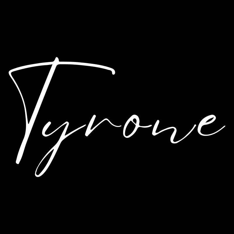 Nom de Tyrone avec nom de garçon T Naissance Baby Shower Bo