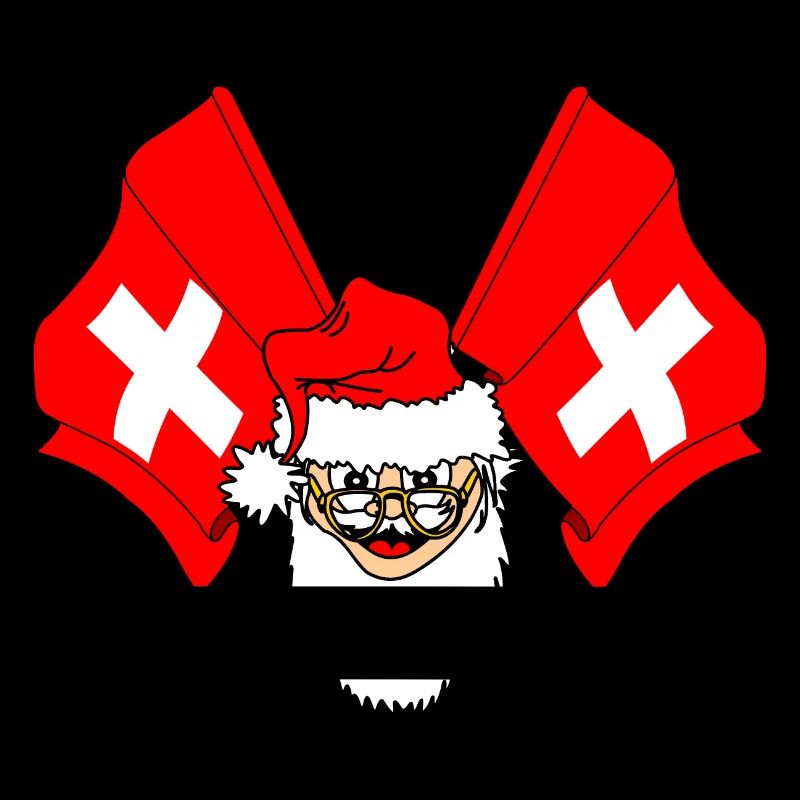 Bannière drapeau du Père Noël Suisse