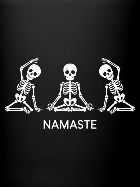 Namaste Skeleton Yoga