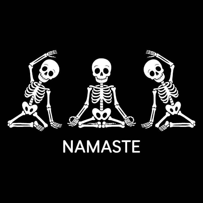 Namaste Skeleton Yoga