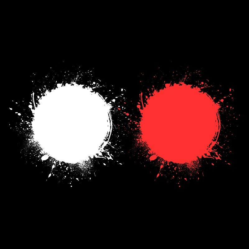 white red
