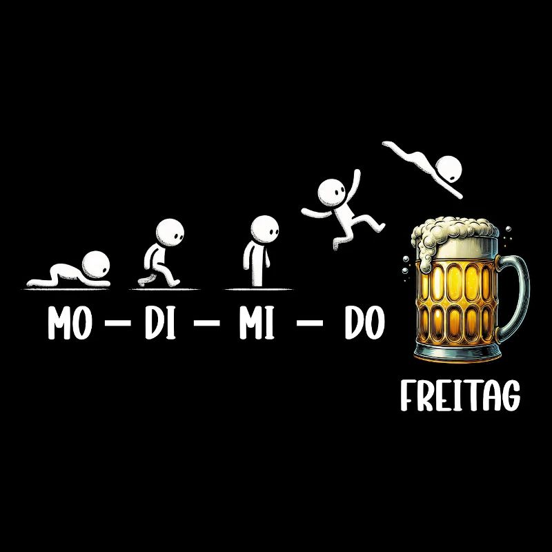 Freitag Wochenende Bierliebhaber Biertrinker