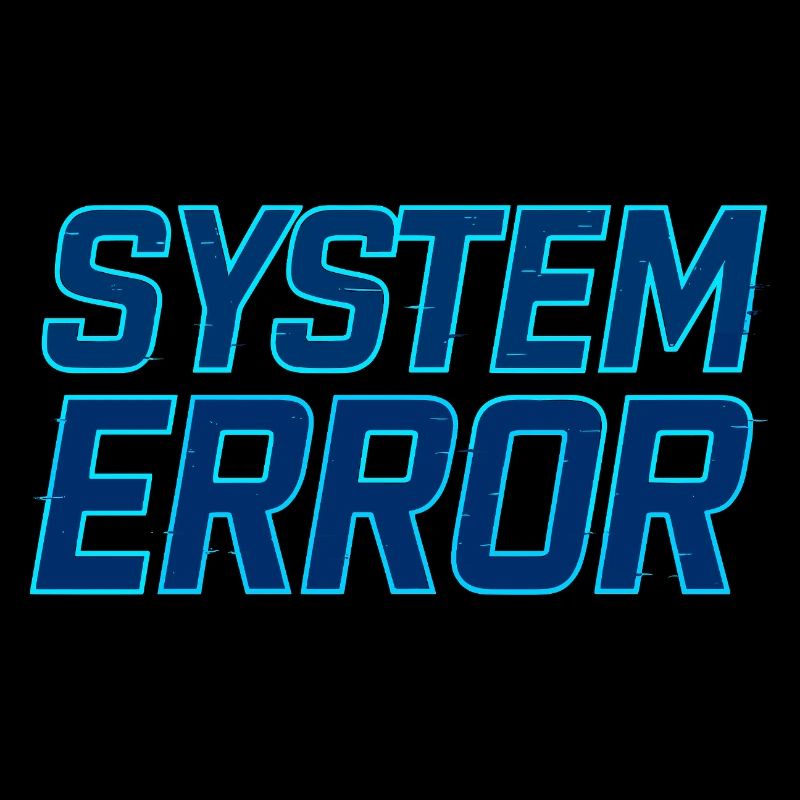 Systemfehler Glitch Design