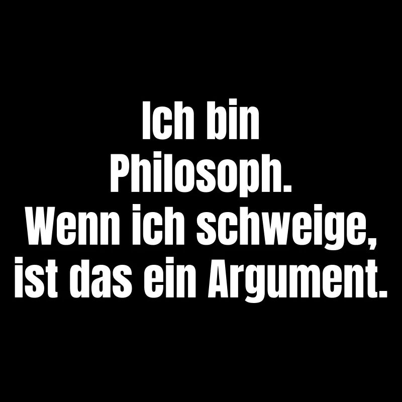 Philosophisches Schweigen als Argument