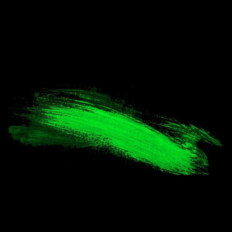 Green Brush Stroke Abstract
