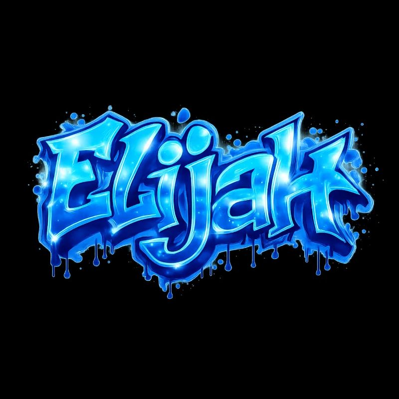 ELIJAH GRAFFITI NAME FOR PERFECT GIFT PRINTABLE 