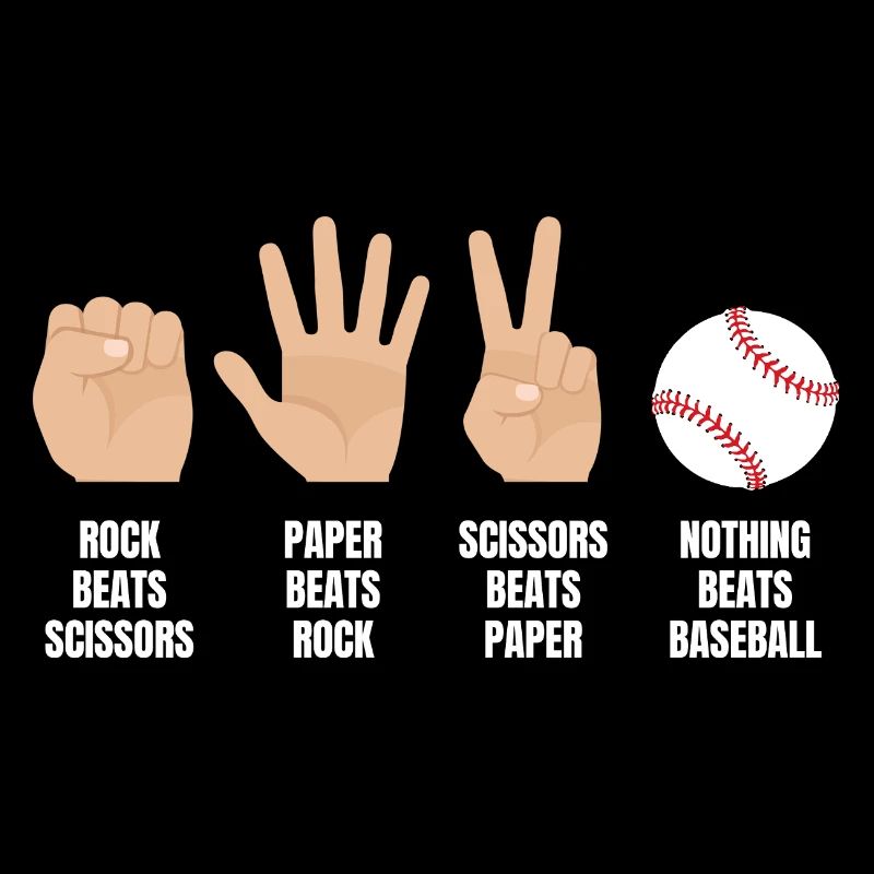 Pierre, papier, ciseaux, rien ne vaut le baseball