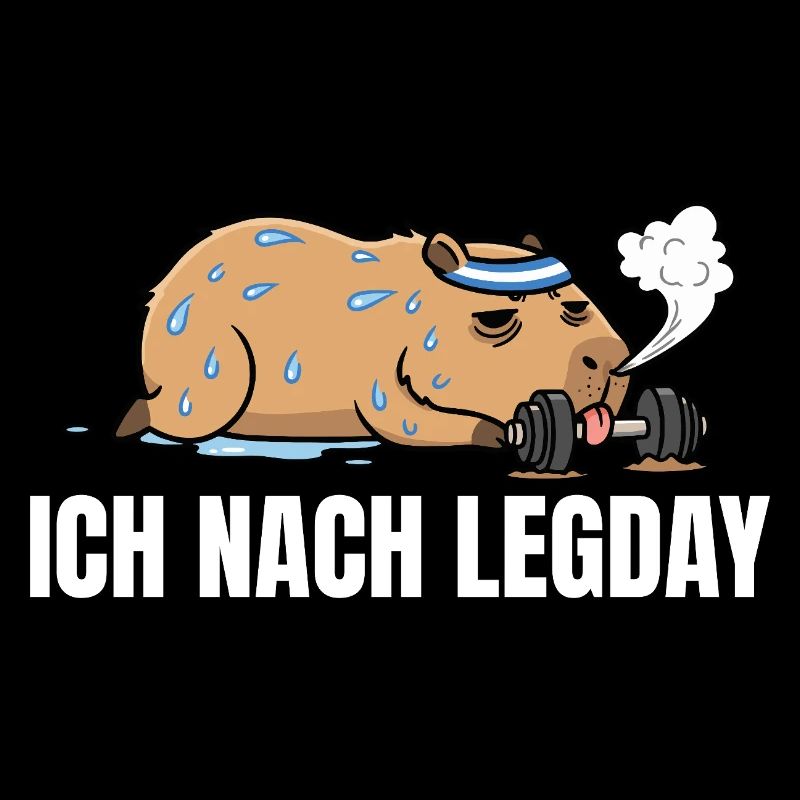 Legday Kraftsport - Lustiges Capybara Workout