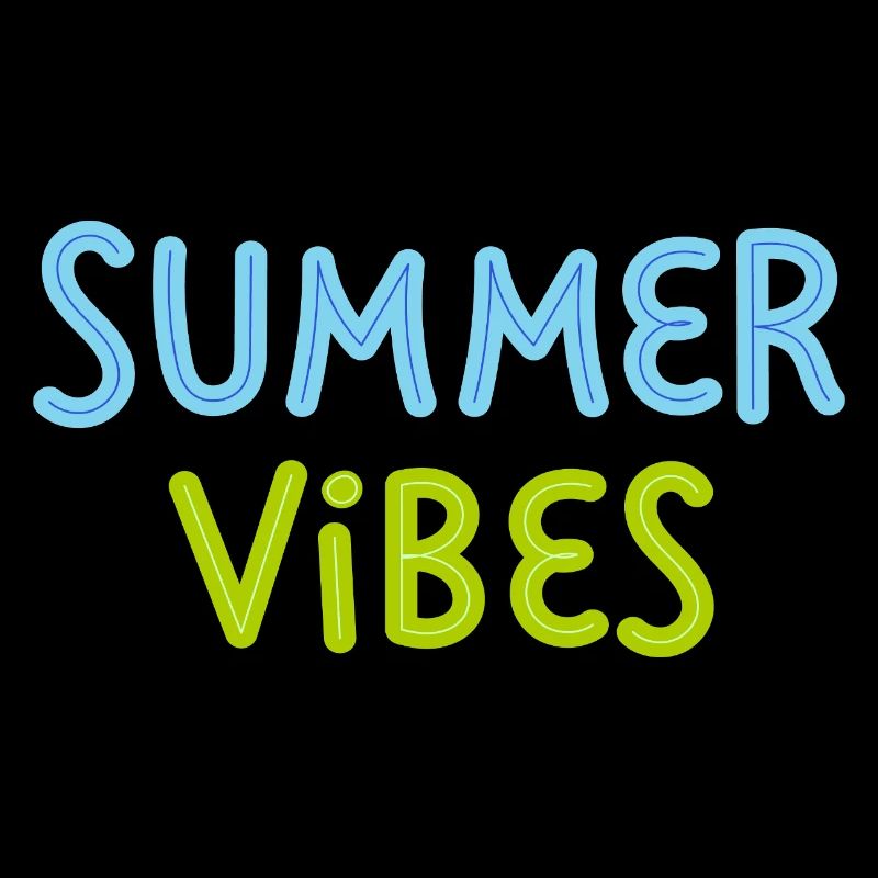 Summer Vibes Bright Color Minimal Fun Design