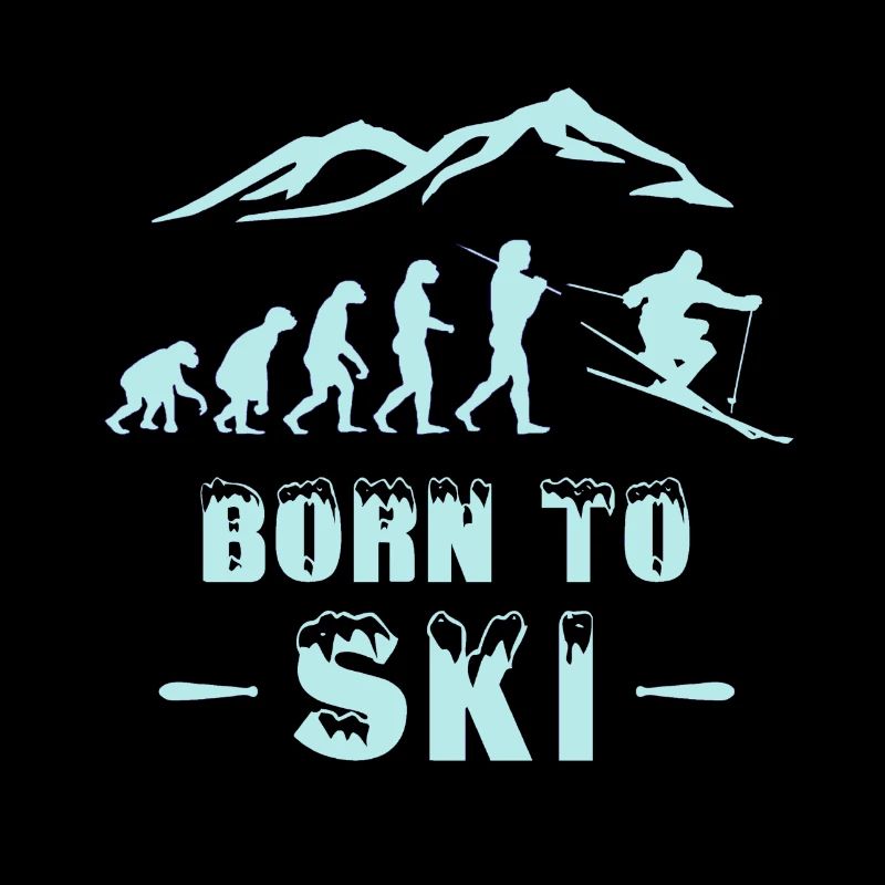 Ski Evolution Born to Ski Skifahrer
