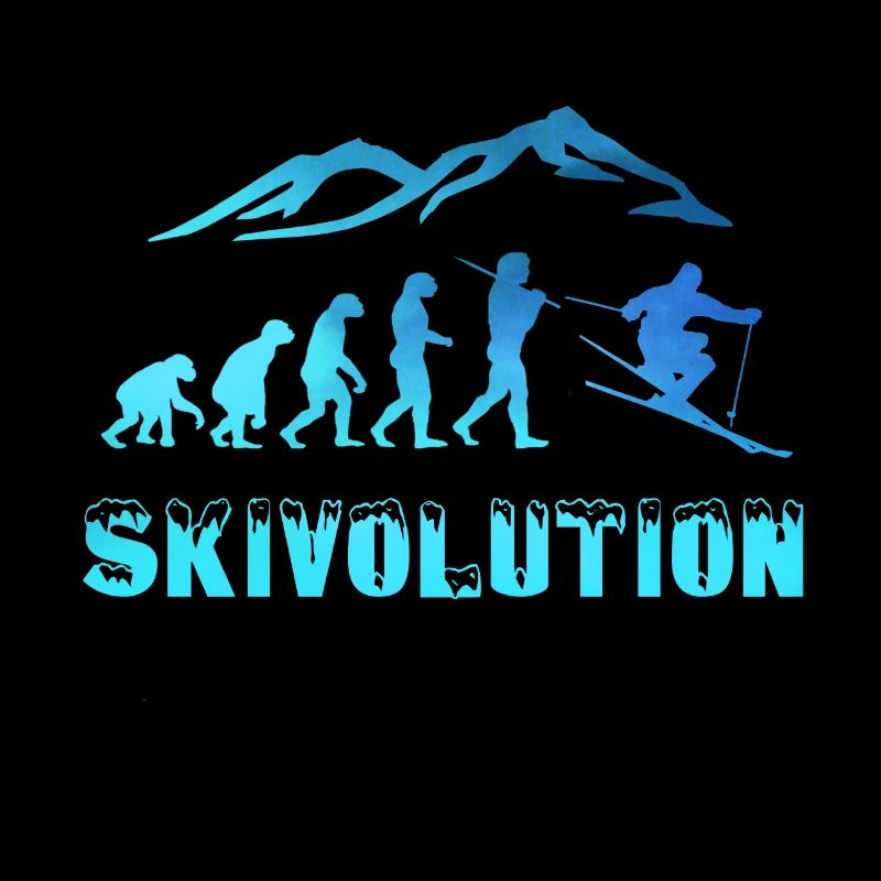 Evolution skieur neige hiver
