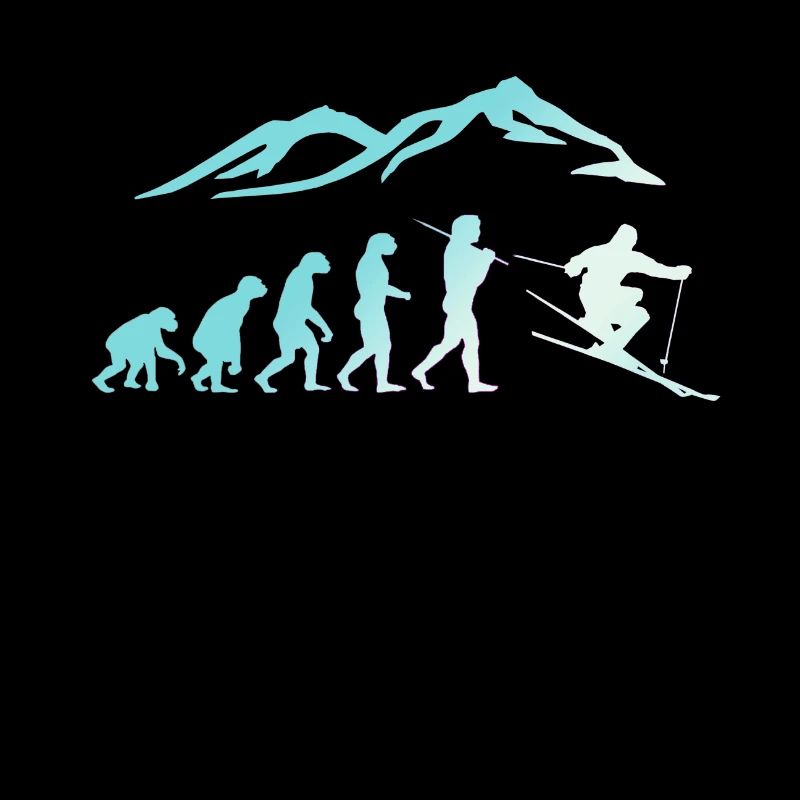 Ski Evolution Skifahrer Schnee Winter