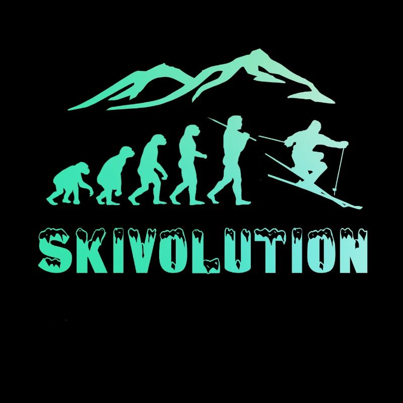 Ski Evolution Skifahrer Schnee Winter