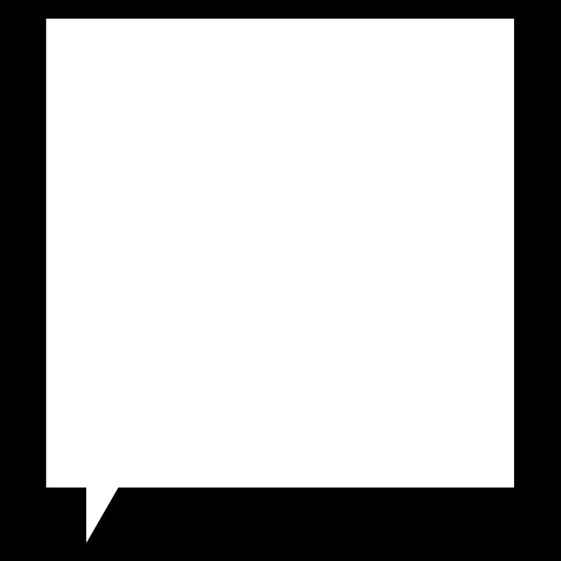 square speech bubble