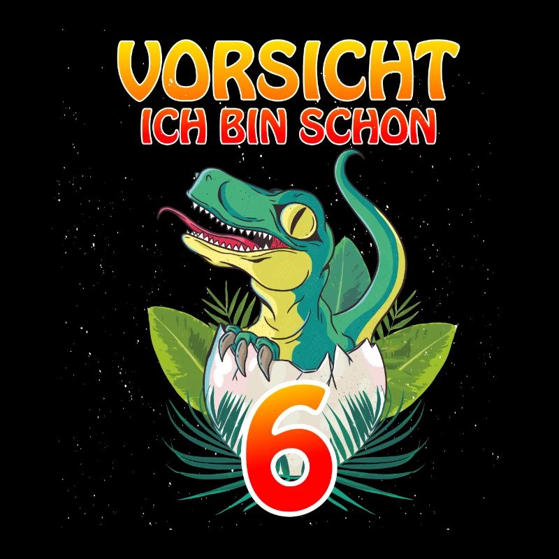 Kinder Geburtstag Ich bin schon 6 T-Rex & Dino
