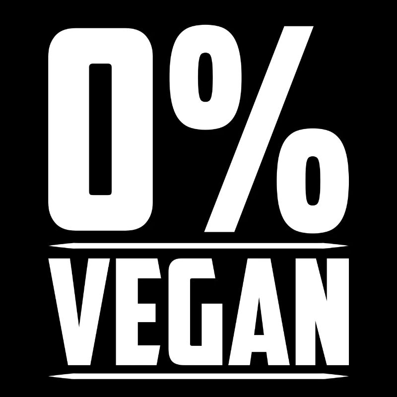 0% vegan 0 percent vegan gift present idea