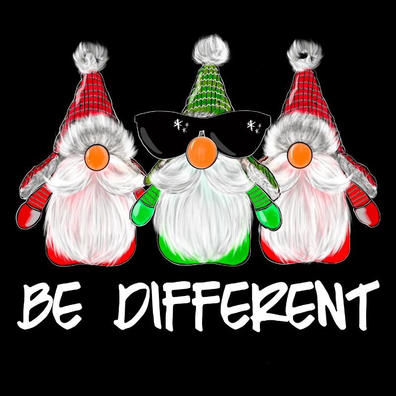 Be Different Sei anders Wichtel Weihnachten