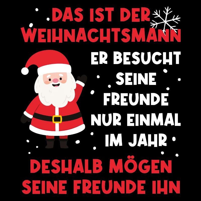 Der Weihnachtsmann besucht seine Freunde einmal