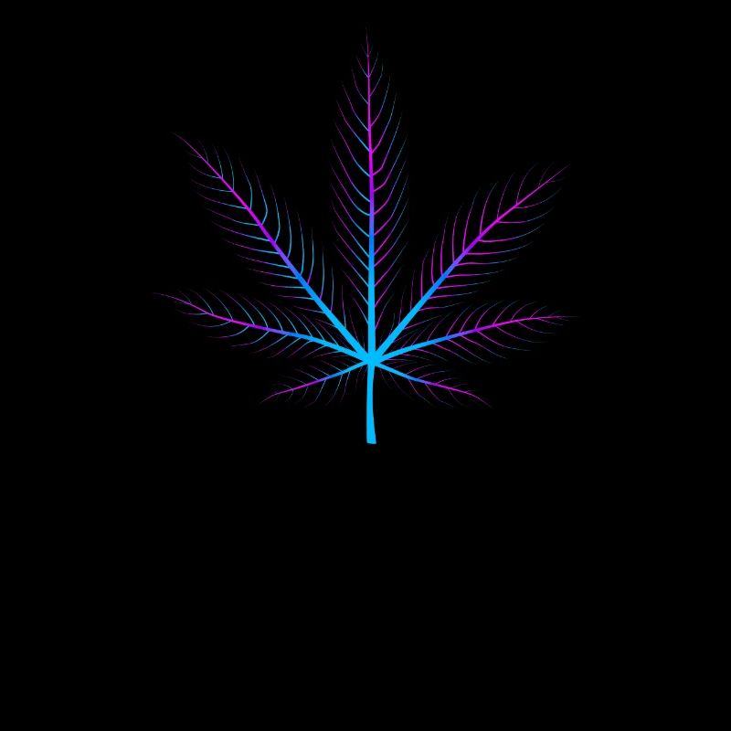 Xray cannabis leaf