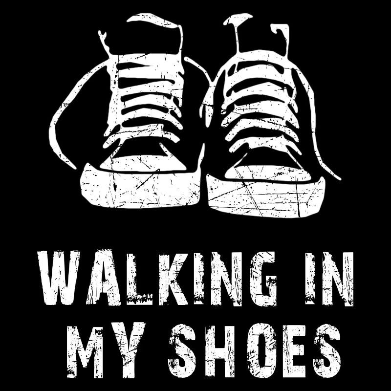 Baskets marchant dans mes chaussures