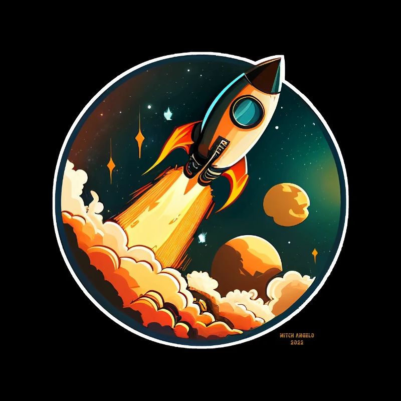 Fusée en route vers l'espace